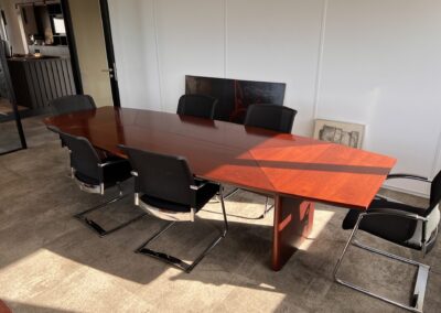 vergadertafel voor restyling folie